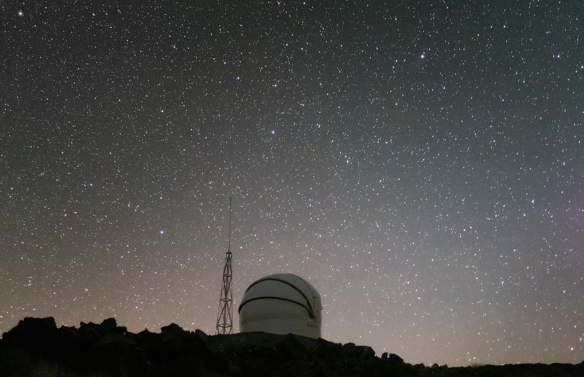 The Test Bed Telescope 2 dome at night (eso2107h)